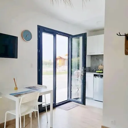 Superbe Studio A 8Mn En Voiture De La Plage Linxe Exterior foto